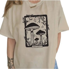 Mushroom Tarot Card the Earth Oversize T-Shirt