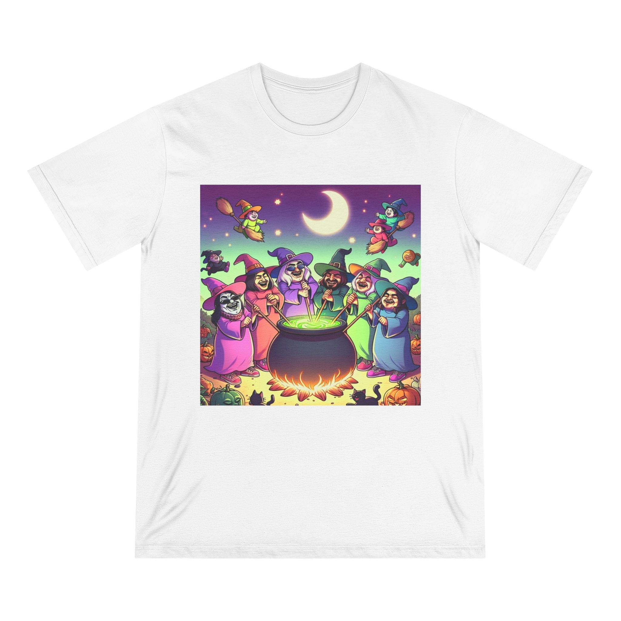 Mystic Moonlight Melange Witches Tee White / XS