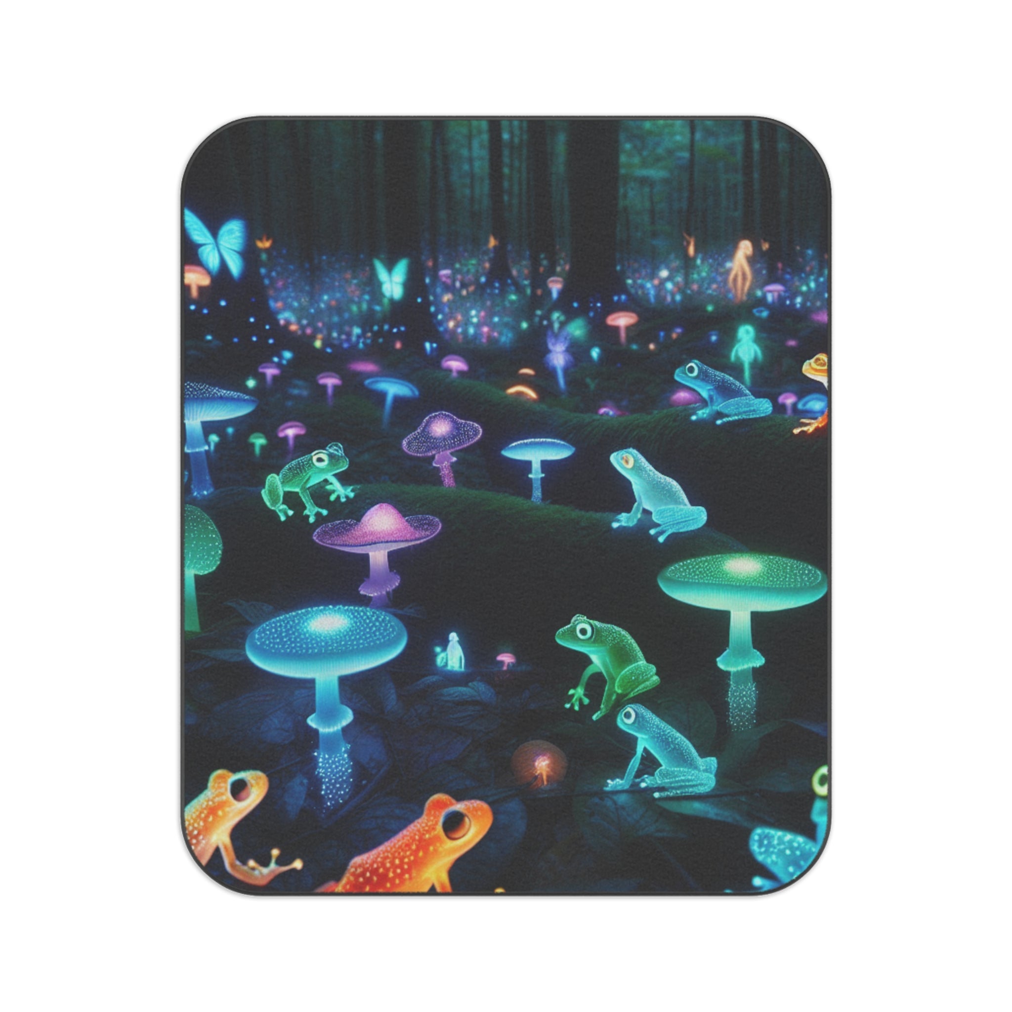 Mystical Forest Frogs Picnic Blanket 61’’ × 51’’