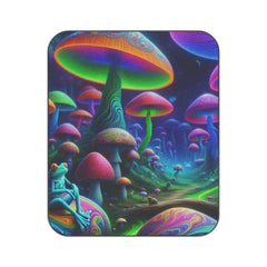 Mystical Frogs Picnic Blanket with Forest Design 61’’ × 51’’