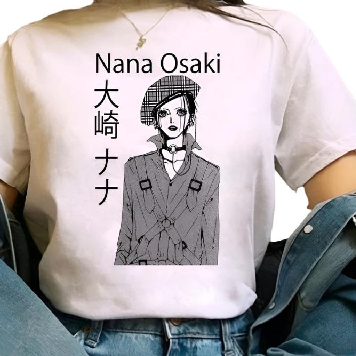 Nana Japanese Anime Round Neck Short Sleeve T Shirt Osaki