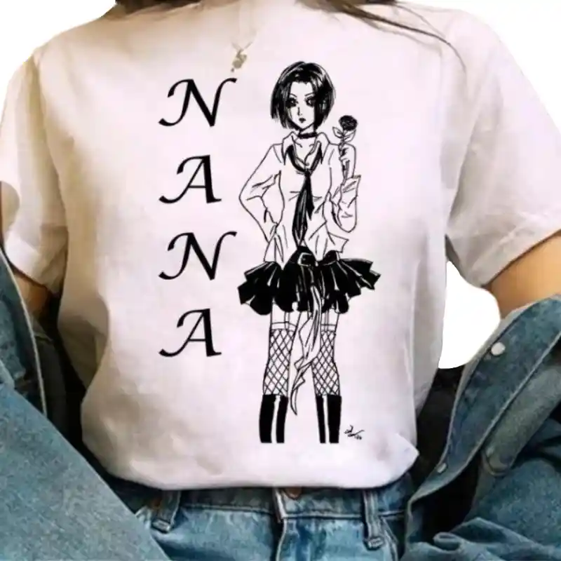 Nana Osaki O Neck T Shirt for Anime Fans Flower / XS