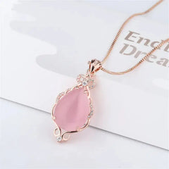 Natural Pink Rose Quartz Necklace for Everyday Wear