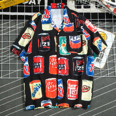 Navy Heather Tee with Classic 70s Pepsi Logo