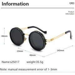 ND2 400 adjustable dimming sunglasses with gold and black frame detail close-up view