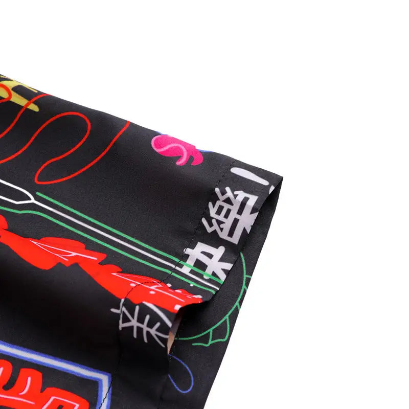 Neon Japanese Sushi Harajuku Shirt Short Sleeve