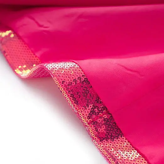 Neon Pink Sequin Turn Down Neck Blazer