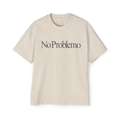 No Problemo Oversized TShirt Casual Cotton Top Ecru / S