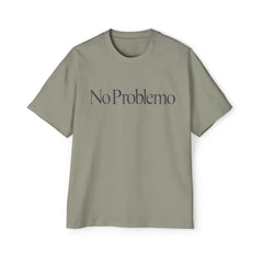 No Problemo Oversized TShirt Casual Cotton Top Eucalyptus