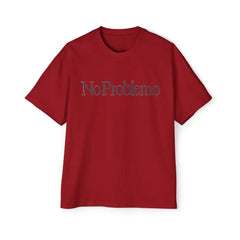 No Problemo Oversized TShirt Casual Cotton Top Red / S