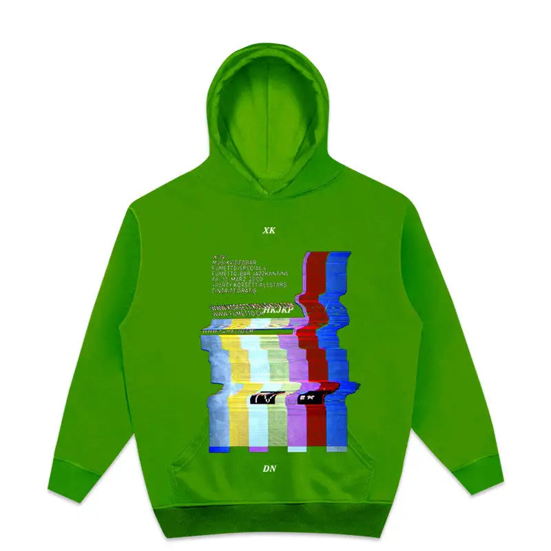 No Signal Tv Multicolor Steet Fashion Hoodie