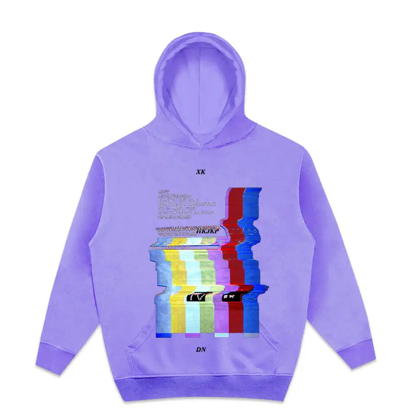 No Signal Tv Multicolor Steet Fashion Hoodie