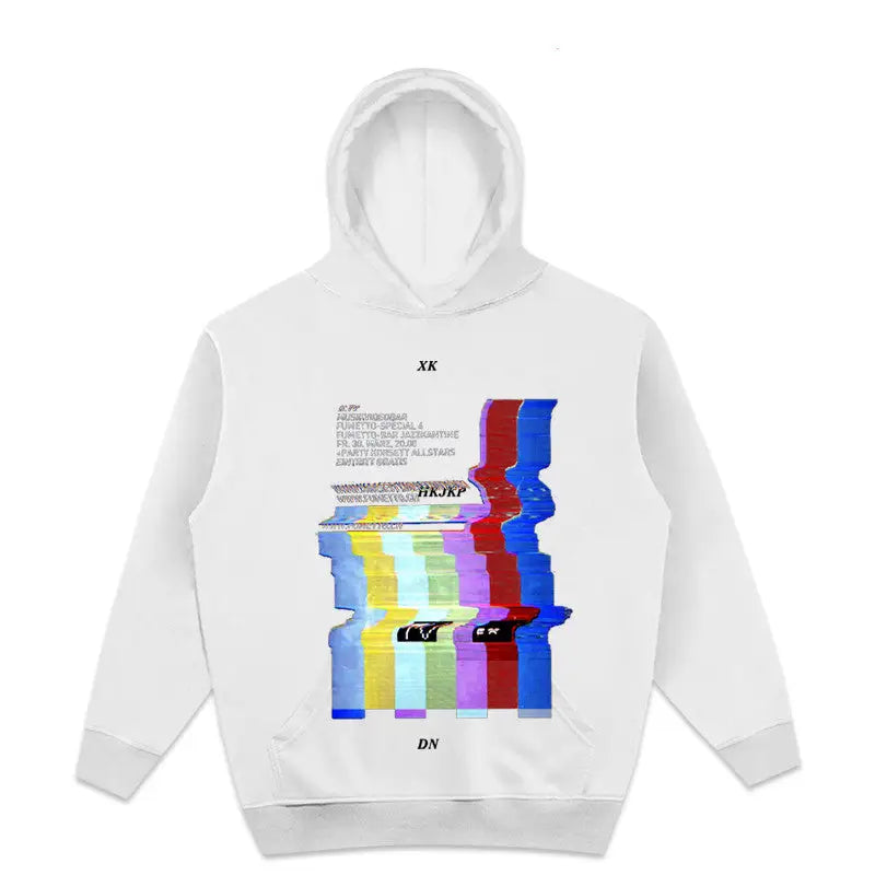 No Signal Tv Multicolor Steet Fashion Hoodie