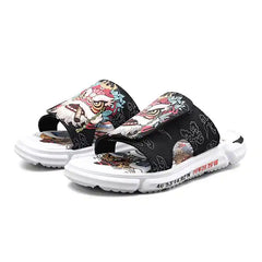 Non Slip Embroidered Leisure Sandals in Inches Euro Size