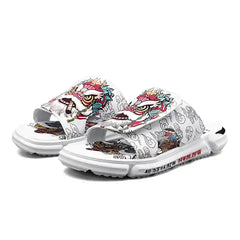 Non Slip Embroidered Leisure Sandals in Inches Euro Size