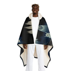 Noriko Hokusai Hooded Sherpa Fleece Blanket One size / Cream