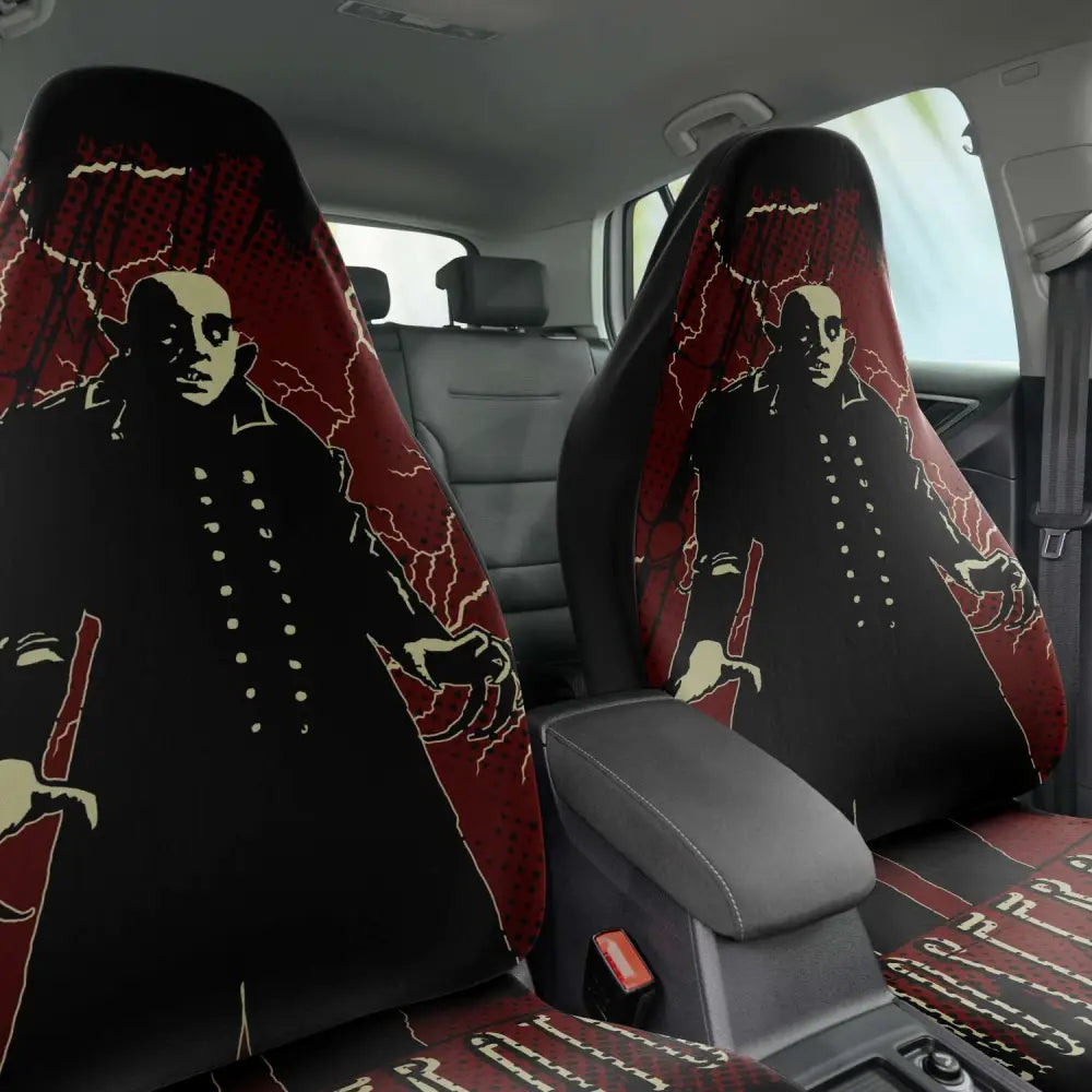 Nosferatu Car Seat Covers for Front and Rear Seats One size