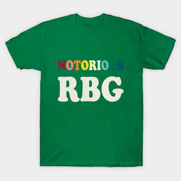 Notorious RBG American Judge T-Shirt Green / XS
