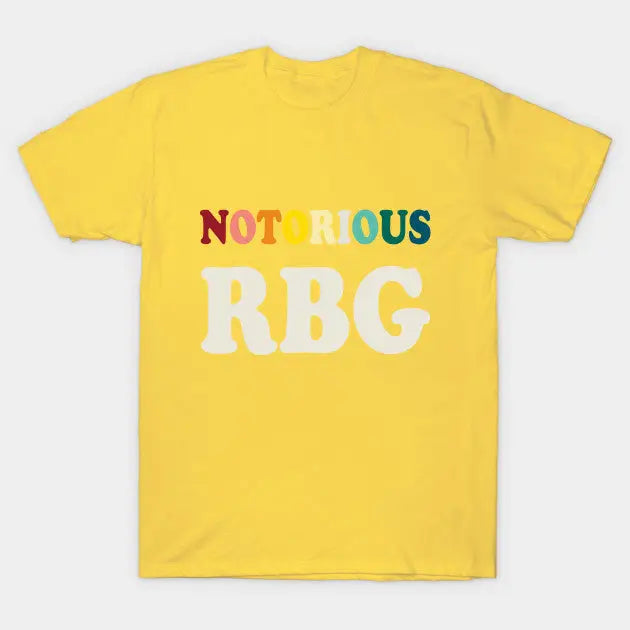 Notorious RBG American Judge T-Shirt Yellow / XS
