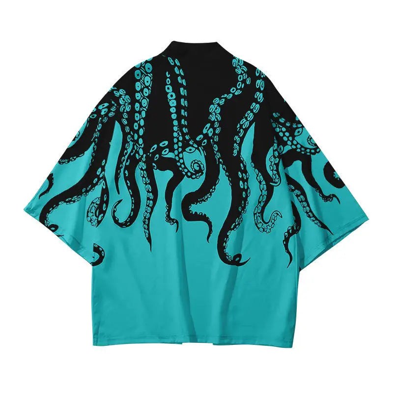 Octopus Japanese Style Kimono