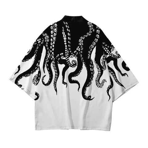 Octopus Japanese Style Kimono