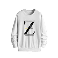 OEIN Round Neck Long Sleeve Sweatshirt with Print White / M