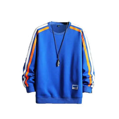 OEIN Round Neck Striped Long Sleeve Sweatshirts