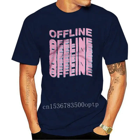Offline Vaporwave Tumblr Men T-Shirt Retro Palm Sunset
