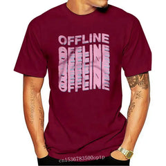 Offline Vaporwave Tumblr Men T-Shirt Retro Palm Sunset