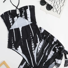 One-Piece Swimsuit with Skirt Pattern Type 86-91cm