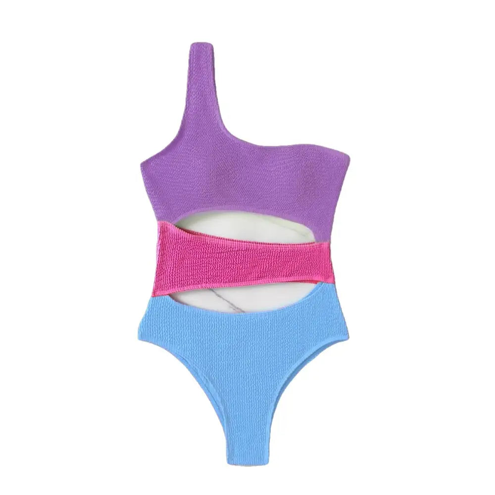 One Shoulder Fluorescent Monokini - Swimsuit