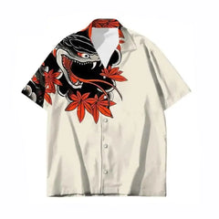 Oni Japanese Dragon Short Sleeve Shirt - Shirts