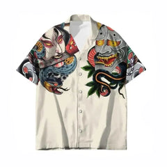 Oni Japanese Dragon Short Sleeve Shirt