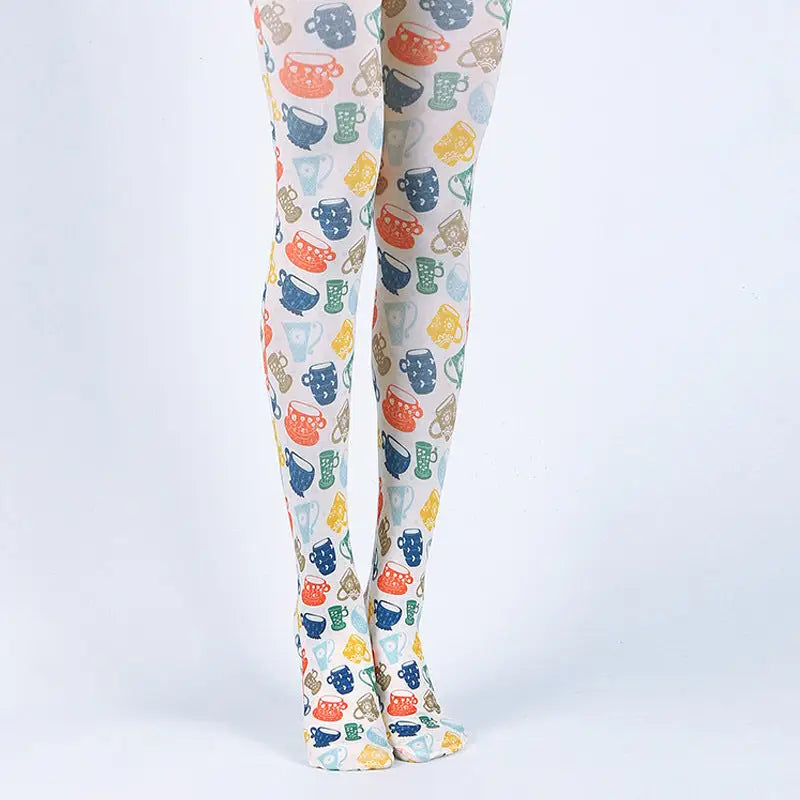 Original Design Patterns Pantyhose Colorful Tights