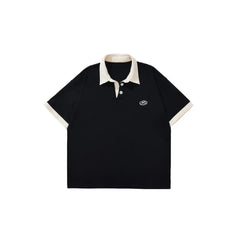 Oversize Short-Sleeved Polo Shirt