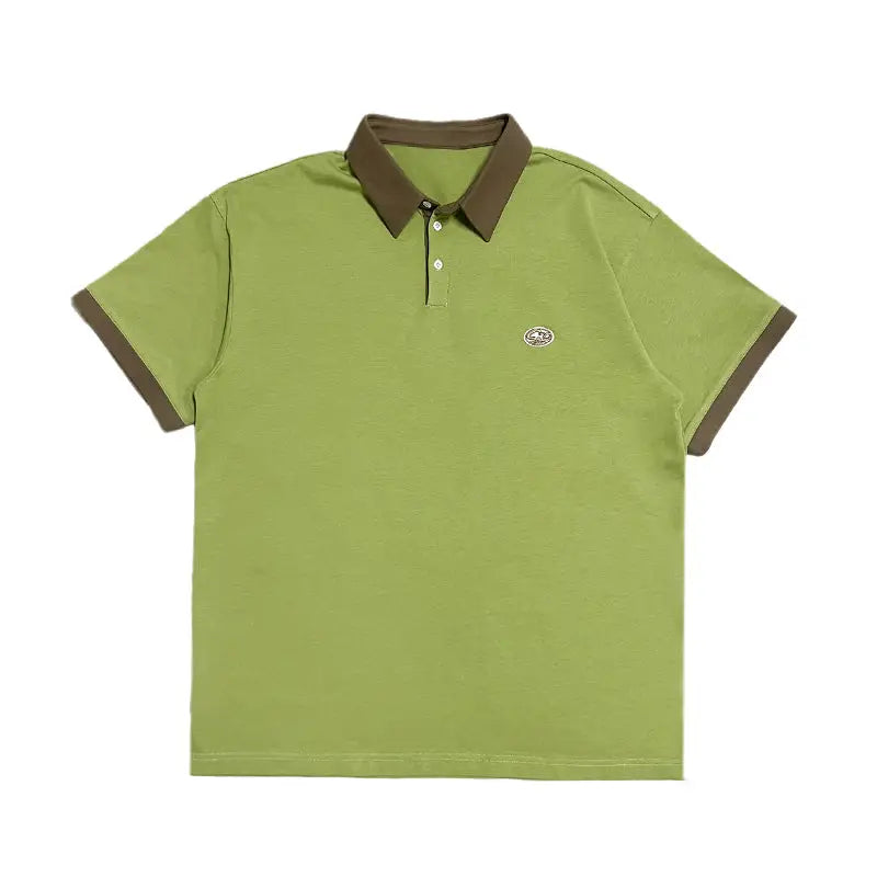 Oversize Short-Sleeved Polo Shirt