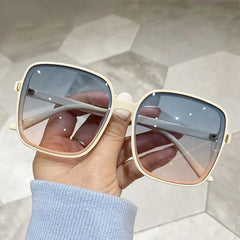 Oversize Square Sunglasses Acrylic Lenses Plastic Frame