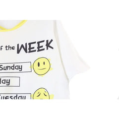 Oversize Women Shirt High-Quality Polyester Week Funny