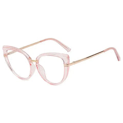 Oversized Cat Eye Glasses - Pink