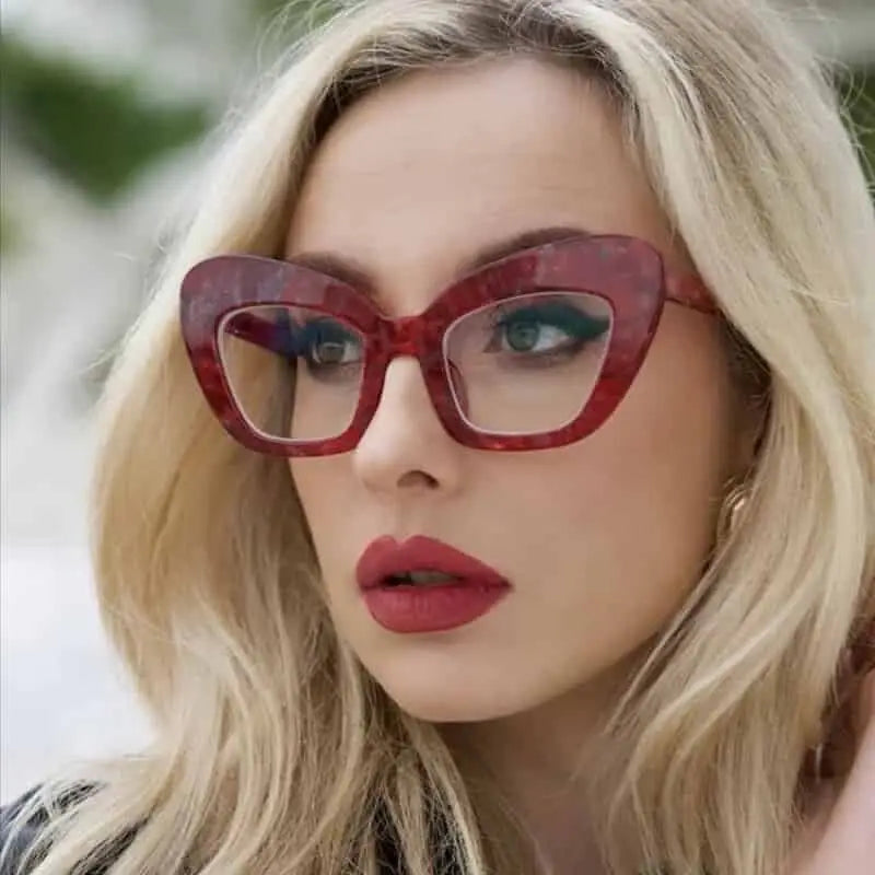 Oversized Cat Eye Vintage Clear Glasses