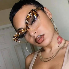 Oversized Cat Eye Vintage Clear Glasses