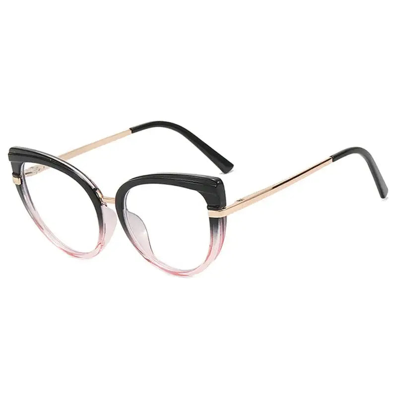Oversized Cat Eye Vintage Sunglasses Black Pink