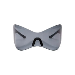 Oversized Futuristic Sunglasses Rimless UV400 Polycarbonate