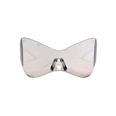 Oversized Futuristic Sunglasses Rimless UV400 Polycarbonate