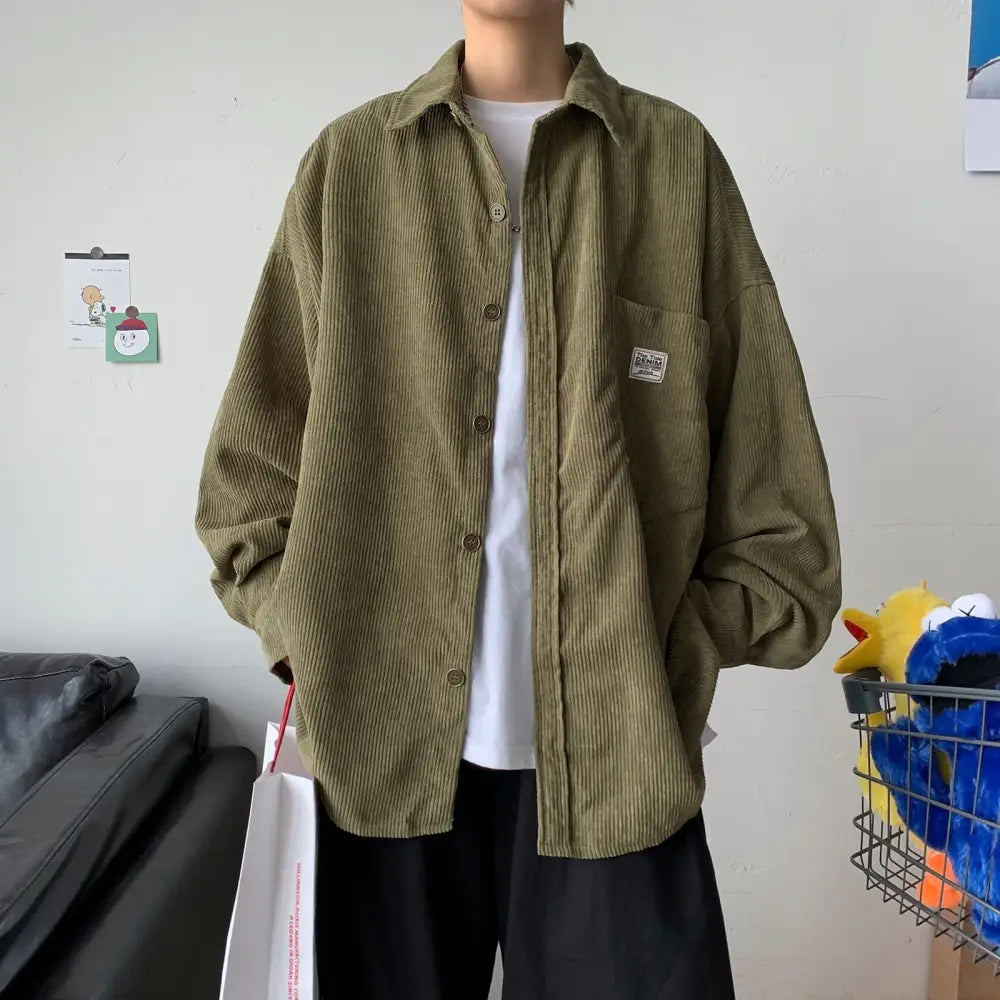 Oversized Korean Style Long Sleeve Shirt