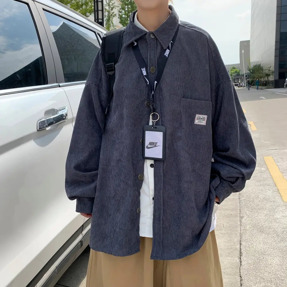 Oversized Korean Style Long Sleeve Shirt