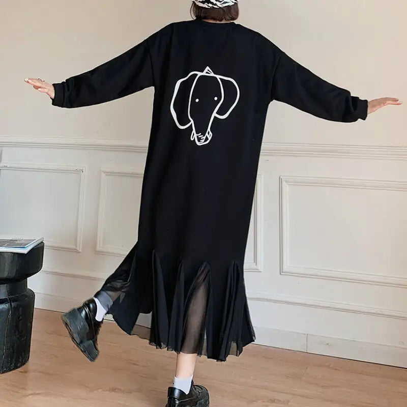 Oversized Long Elephant Dress