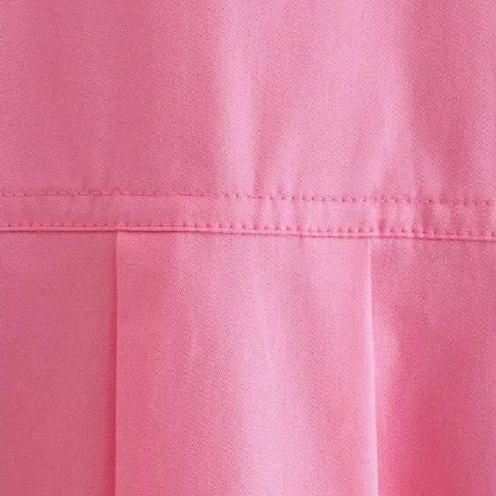 Oversized Long Sleeve Single Row Button Cotton Shirt