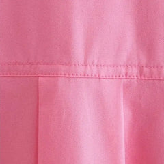 Oversized Long Sleeve Single Row Button Cotton Shirt