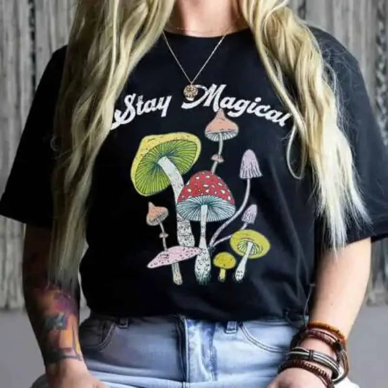 Oversized Magic Mushroom Short Sleeve T Shirt